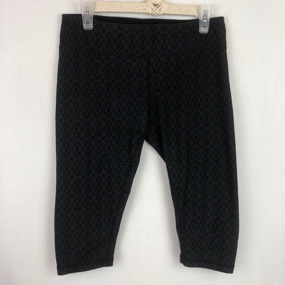 Prana Pants - Prana | Women’s Dark Gray Textured Crop Leggings